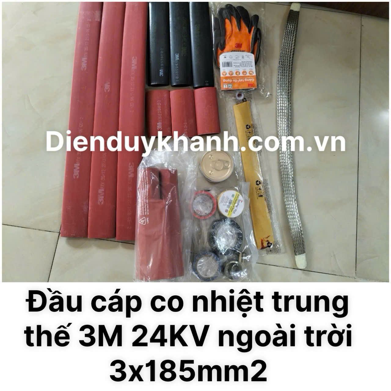 Đầu Cáp Co Nhiệt Trung Thế Ngoài Trời 24KV OD 3C (K)6S-185 (3x185mm2) MHO